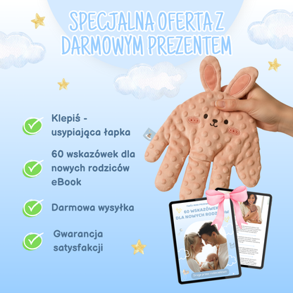 Klepiś Króliczek - Usypiająca Łapka Dla Dzieci