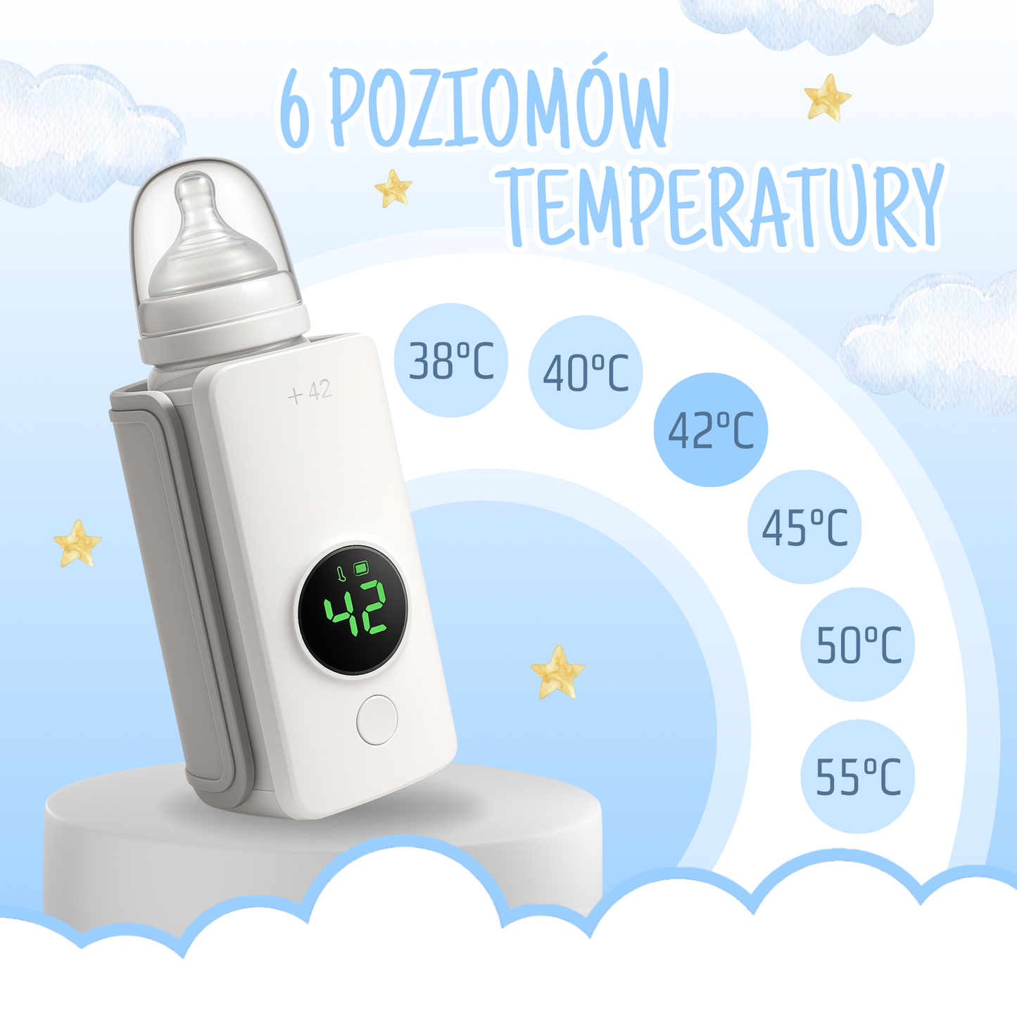 Mleczuś - Przenośny Podgrzewacz do Mleka