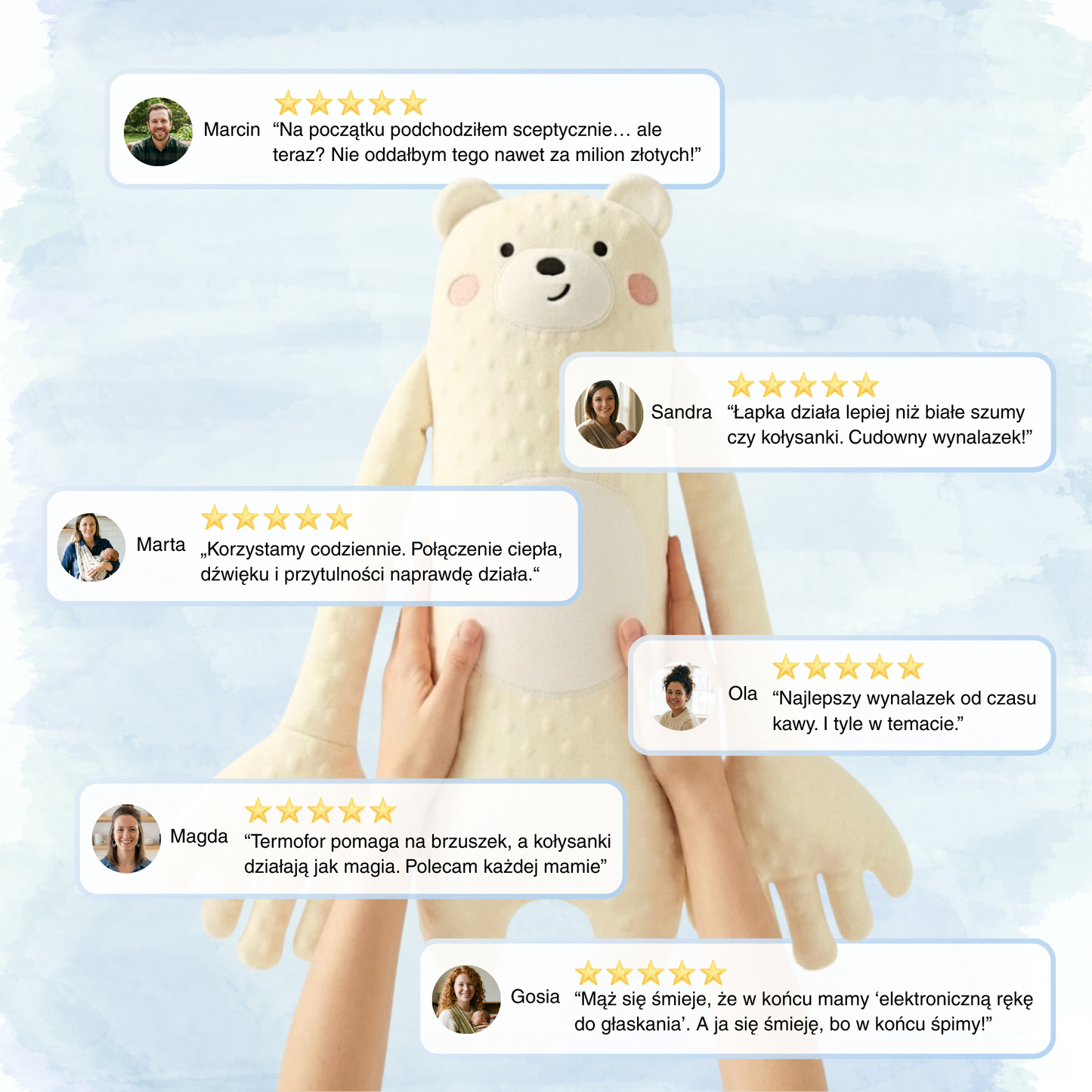 Klepiś Duży Jednorożec - Usypiająca Łapka Dla Dzieci