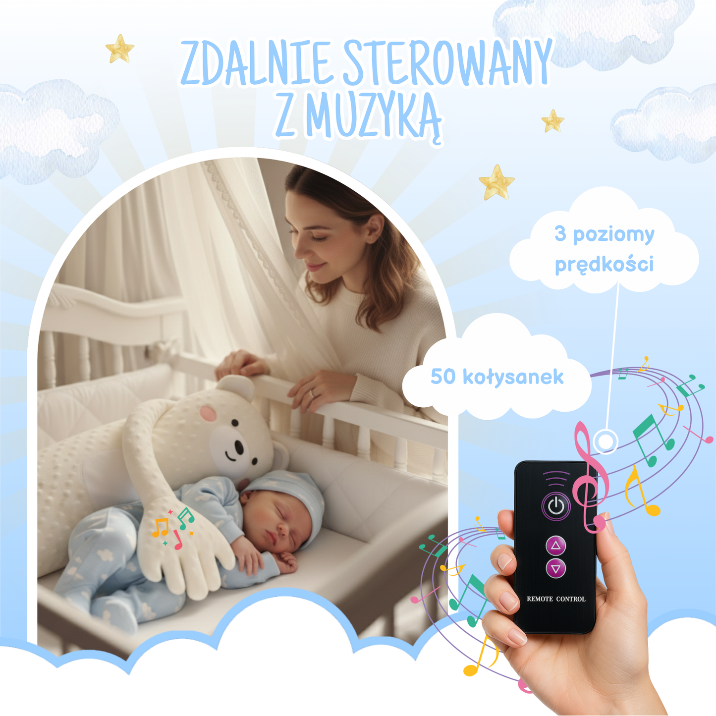 Klepiś Duży Jednorożec - Usypiająca Łapka Dla Dzieci